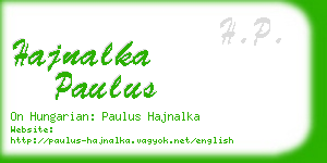 hajnalka paulus business card